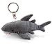 Puzzled Shark 4 Inch Plush Keychain - Cute Stuffed Animal Key Ring Mini Figures Bag Charm - Sea Life Back To School Trinkets Modern Kids Party Favors - Item 5828