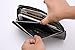Wohaosen Women's Genuine Leather Multi Card Holder Thin Wallet with Zipper Purse