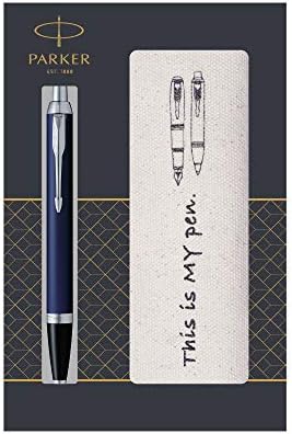 PARKER Hoodie Official Ballpoint Pen Case Gift Set IM Core Line Royal Blue CT Luxury Brand Gift Present Official Import 1975640GB