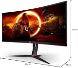 AOC Gaming CU34G2XE 34 Inch WQHD Curved 3440x1440 144Hz 1ms VA HDR10 Monitor view 8