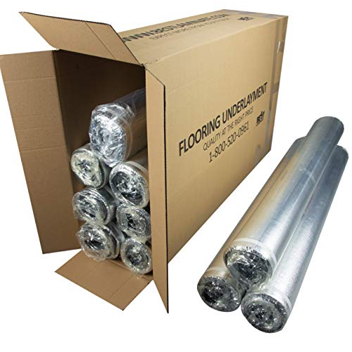 3in1 Silent Vapor Barrier Flooring Underlayment w/Overlap and Tape 1