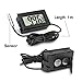 JEDEW Aquarium Thermometer, LCD Digital Fish Tank Water Terrarium Temperature Meters Gauge for Reptile Terrarium Fish Tank Refrigerator, Fahrenheit (℉) Display