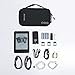 BAGSMART Electronic Organizer Travel Cable Organizer Bag Portable Electronic Accessories Bag for Cable, USB, Black and Grey