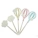 20PCS White Cloud Hot Air Balloon Cupcake Cake Toppers for Baby Shower Birthday Party Decorations Supplies