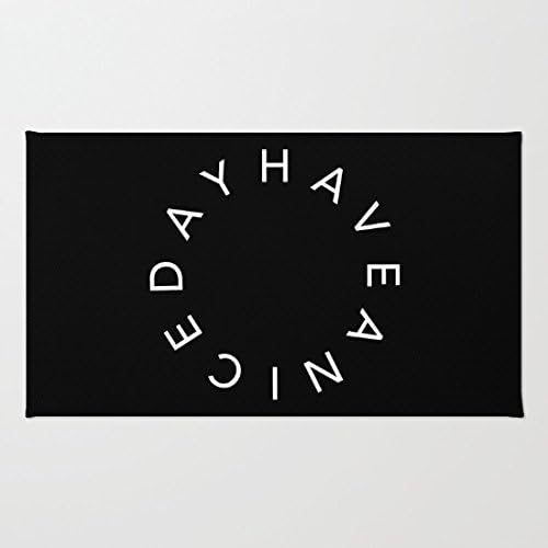 Have A Nice Day Durable Coral Velvet Doormat, Indoor/Outdoor Floor Mat