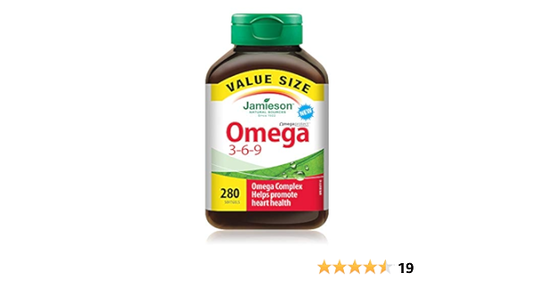 Amazon.com: Jamieson Omega 3-6-9 Softgels, 280 softgels Value Pack : Health  \u0026 Household