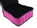 Essential Oils Storage – pureGLO 30 Bottle Essential Oil Carrying Case - Essential Oil Organizer Bag Travel Carrier Holds 5ml, 10ml, 15ml Vials – Holder for Young Living & Doterra Containers (Fuchsia)