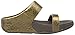 FitFlop Women's Lulu Metallic Snake Slide, Bronze, 8 M US
