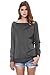 Cupshe Fashion Women's Scoop Neck Basic Pullover Thin Sweatshirt