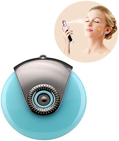 Mini Steam Facial for phone, Humidifier Cell Phone Beauty Mist Spray Diffuser, Portable Mobile Phone Filling Water Meter for iPhone and android by BZseed (Iphone, Blue)