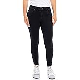 1822 Denim Women's Petite 26" Butter Ankle Skinny Black