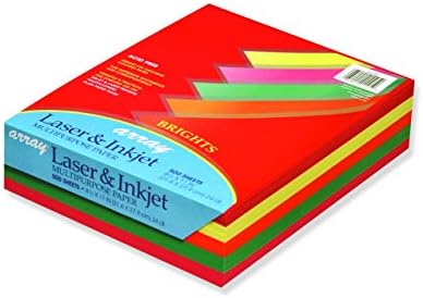 Pacon101105 Array Colored Bond Paper, 24lb, 8-1/2 x 11, Assorted Brights, 500 Sheets/Ream