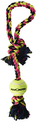 Flossy Chews Pull Tug with Tennis Ball, Medium, 20-Inch