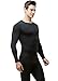 Tesla BU-MHS100-BLK_Large Blank Men's Microfiber Fleece Lined Top & Bottom Set MHS100
