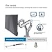 AITERMINAL Dual Monitor Arm Monitor Desk Mount Stand Full Motion Swivel Gas Spring for 17”-27” Computer Monitor from 4.4 to 19lbs-Silverthumb 2