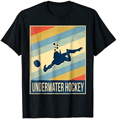 Retro Underwater Hockey Sports TeesUnderwater Hockey Shirt Retro Style