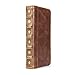 iPhone 5S case, GMYLE Book Case Vintage (With Hard Case Cover) for iPhone 5 5S - Brown Classic [Crazy Horse Pattern] [PU Leather] Book style Wallet Flip Case Cover