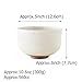 Ranchant 1pc Matcha Bowl White Diameter 5inch Height 3inch Shino Arita ware Made in Japan