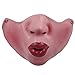 Halloween Mask, Half Face Clown Mask Big Nose Hillbilly Teeth Fancy Dress Stag Party Masquerade - Pattern G