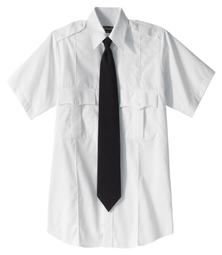 Ed Garments 1226 Security Short Sleeve Shirt Polyester/Cotton Blend - White - X-Large
