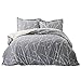 Bedsure 100% Cotton Kids Duvet Cover Sets Full Queen Size Grey Ivory Reversible Kids Duvet Cover (1 Duvet Cover)
