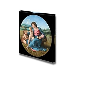 The Alba Madonna by Raphael - Canvas Print Wall Art Famous Oil Painting Reproduction - 12" x 12"