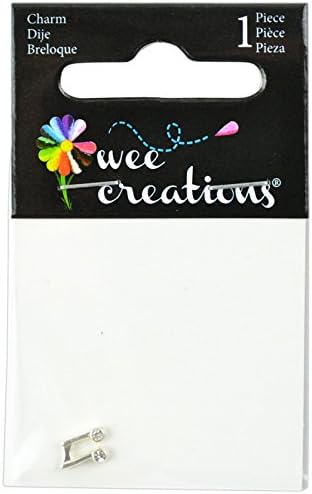 Wee Creations 1-Piece Music Note Charm, Silver
