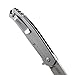 CRKT Vizzle EDC Folding Pocket Knife: Everyday Carry, Satin Blade, IKBS Ball Bearing Pivot, Frame Lock, Stonewashed Stainless Steel Handle, Pocket Clip 5320