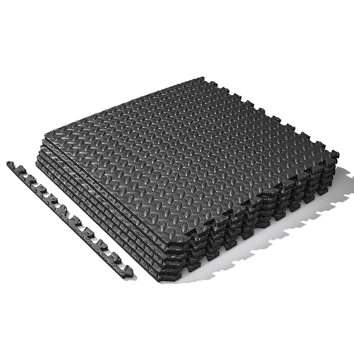 Sunny Health & Fitness Tri-Folding & Puzzle Exercise Mats – Extra Thick, Durable, Non-Slip, Water-Resistant Cushioning for Home Gym, Yoga, MMA, Gymnastics, Cardio, and Core Workouts