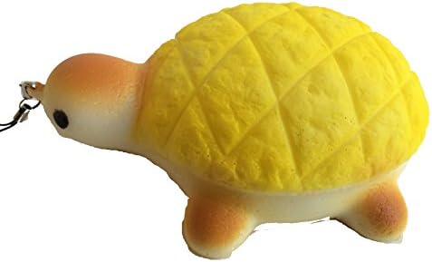Jumbo Turtle Melon Pan Bun Squishy with a Yellow Colored Shell by TGA Products