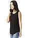 Alternative Women's Cap Sleeve Satin Jersey Crew T-Shirt, Black, Small