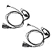 Lot 2 x Coodio G-Shape Earpiece Police Security Headset inline PTT Mic Microphone For 1 Pin Motorola Talkabout 2 Way Radio Walkie Talkie