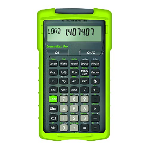 Calculated Industries 4225 ConcreteCalc Pro Advanced FeetInchFraction, Metric Construction