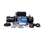 X-BULL 12V Synthetic Rope Electric Winch 13000 lb Load Capacity