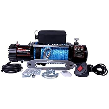 X-BULL 12V Synthetic Rope Electric Winch 13000 lb Load Capacity