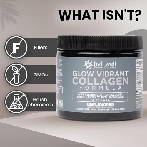 HVL-WELL ORGANIC COLLAGEN PEPTIDE POWDER UNFLAVORED, 20 SERVINGS, 115.4G
