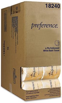 Georgia Pacific Professional Embossed Bath Tissue, Dispenser Box, 550 Sheets/Roll - 40 rolls.