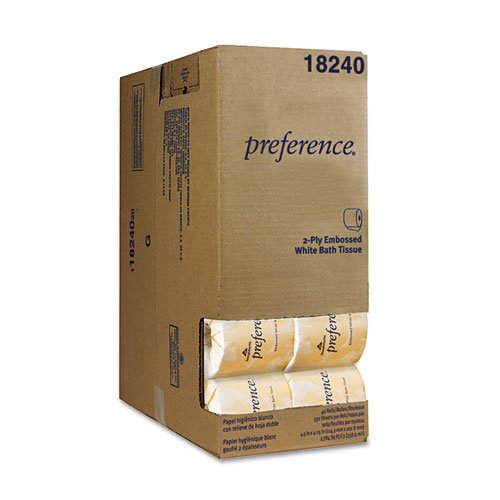 Georgia Pacific Professional Embossed Bath Tissue, Dispenser Box, 550 Sheets/Roll - 40 rolls.