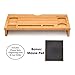 Bamboo Computer Monitor Desk Riser Stand by Morvat with Mouse Pad and Storage Organizer | Perfect for Laptops and Computers | Wooden Desktop Home and Office Organizerthumb 2