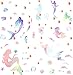 Easma Mermaid Decals Vinyl Wall Decals Girls Wall Decals Girls Bedroom Wall Decor Peel&Stick Mermaid Wall Decals