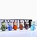 HDCRYSTALGIFTS Crystalsuncatcher Handmade Wild Animal Art Glass Blown Owls Figurine Collection(owl)