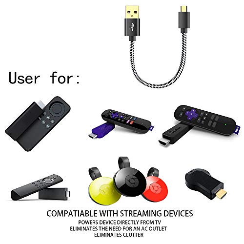 USB Cable for Roku Stick, Power the Streaming Stick Directly from TV's