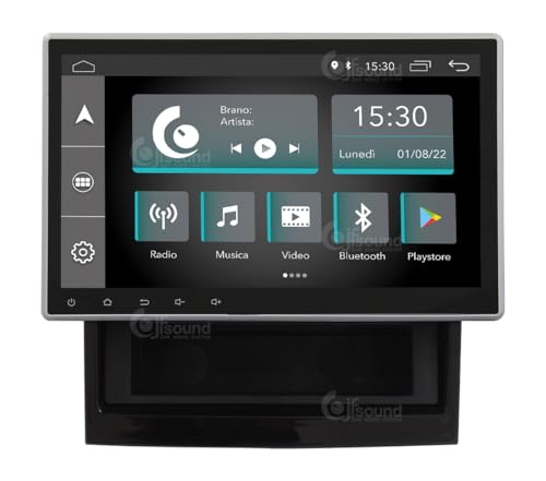 JF Sound - Ducato 290 10" 1DIN VP1 - Autoradio con CarPlay e Android Auto via Cavo - Processore Octa-core, Display HD - 2GB RAM, 32GB Memoria - GPS e Radio DAB+