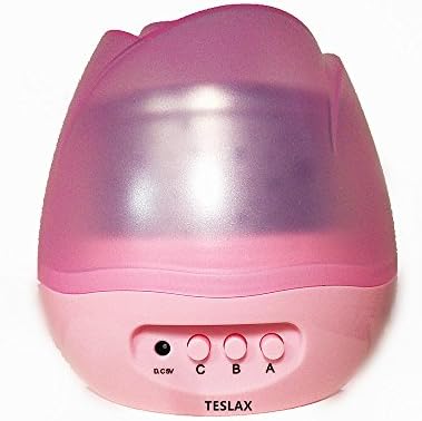 Star Projector Lamp,Night Lighting Lamp,Galaxy Night Light, 360 Rotating, DC 5V / AAA Battery Powered, Ideal Bedroom Lamp for Children and Baby(Children's Christmas Gifts, Birthday Gifts) (Pink)
