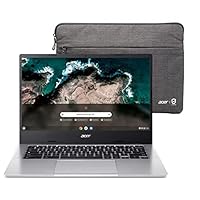 Acer Chromebook 514 Laptop | 14” FHD Touch | MediaTek Kompanio 828 Octa-Core Processor | 8GB RAM | 64GB eMMC | Wi-Fi 6 | Backlit KB | Chrome OS | Sleeve | Up to 15 Hours Battery Life | CB514-2HT-K0FZ