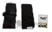 Folding Travel Foot Rest for Long Haul Flights. With Luxury Memory Foam Foot Pillow. Black