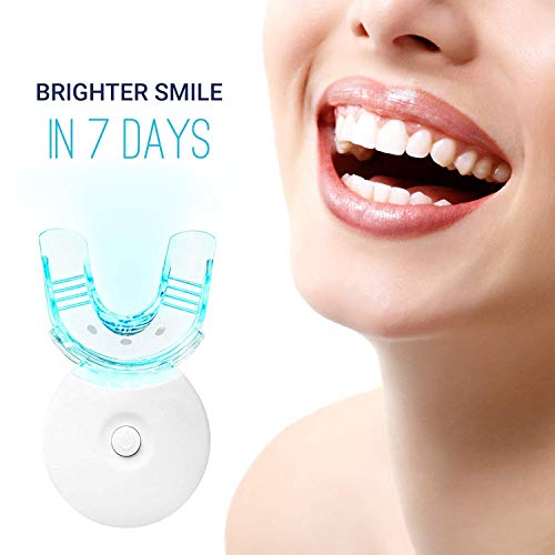 Aroamas Teeth Whitening Kit, With Led Light, for Sensitive Teeth, Comfortable Fit, Brighter Smile in 7 Days