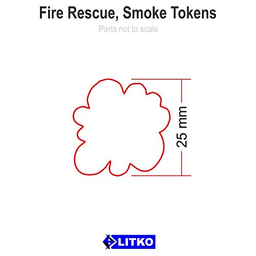 Fire Fighting Game, Smoke Tokens (10)