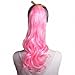 MapofBeauty 20″/50cm 2 Pack Curly Ponytail Long Wavy Hair Fashion Hair Accessories (Bright Pink)thumb 2