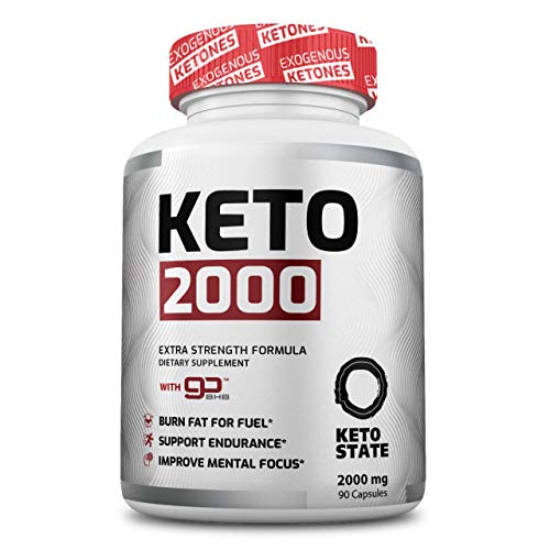 Keto Fat Burner 2000mg goBHB :: Patented goBHB Beta-Hydroxybutyrate :: Premium Keto Weight Loss Supplement :: Formulated to Burn Fat, Enter Perfect Ketosis, Enhance Mental Focus & Clarity - 30 day